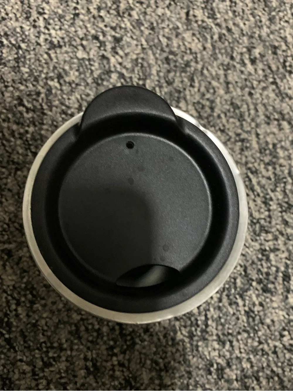 White Travel Tumbler with Red Text - Design, Connect, Build, Protect